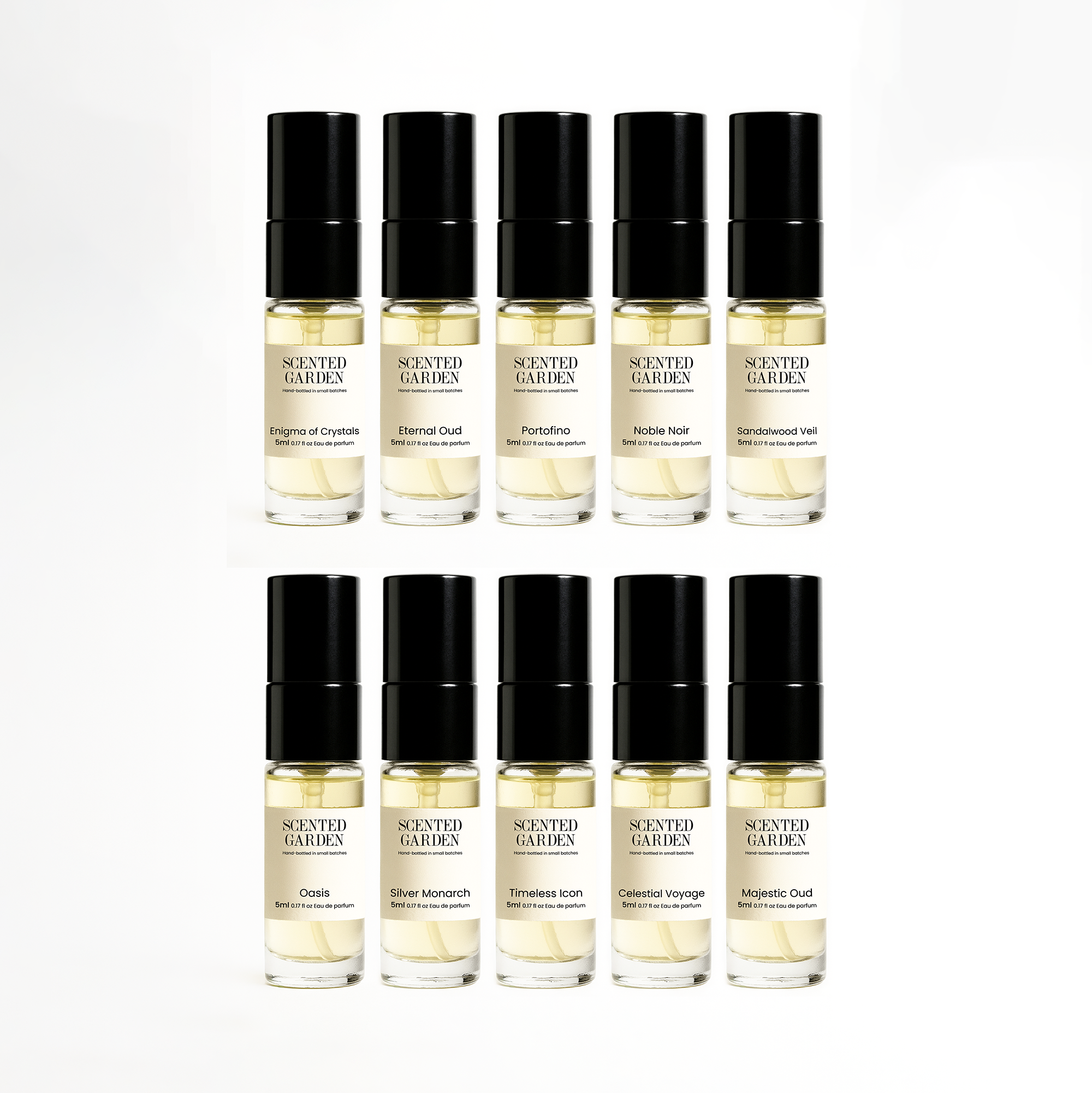 Unisex Tester Perfume Set (10 Scents × 5ml)